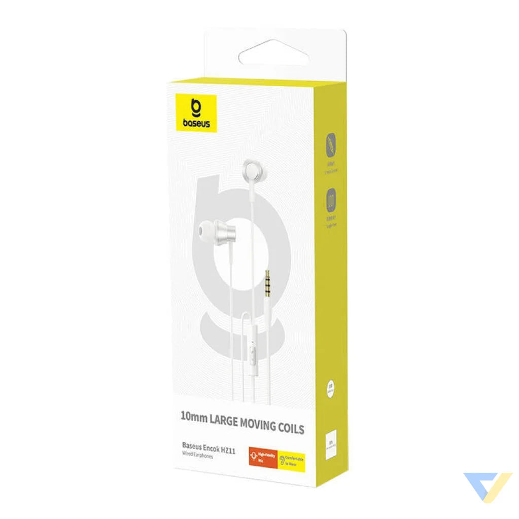 Baseus Encok HZ11 headphones white Wired