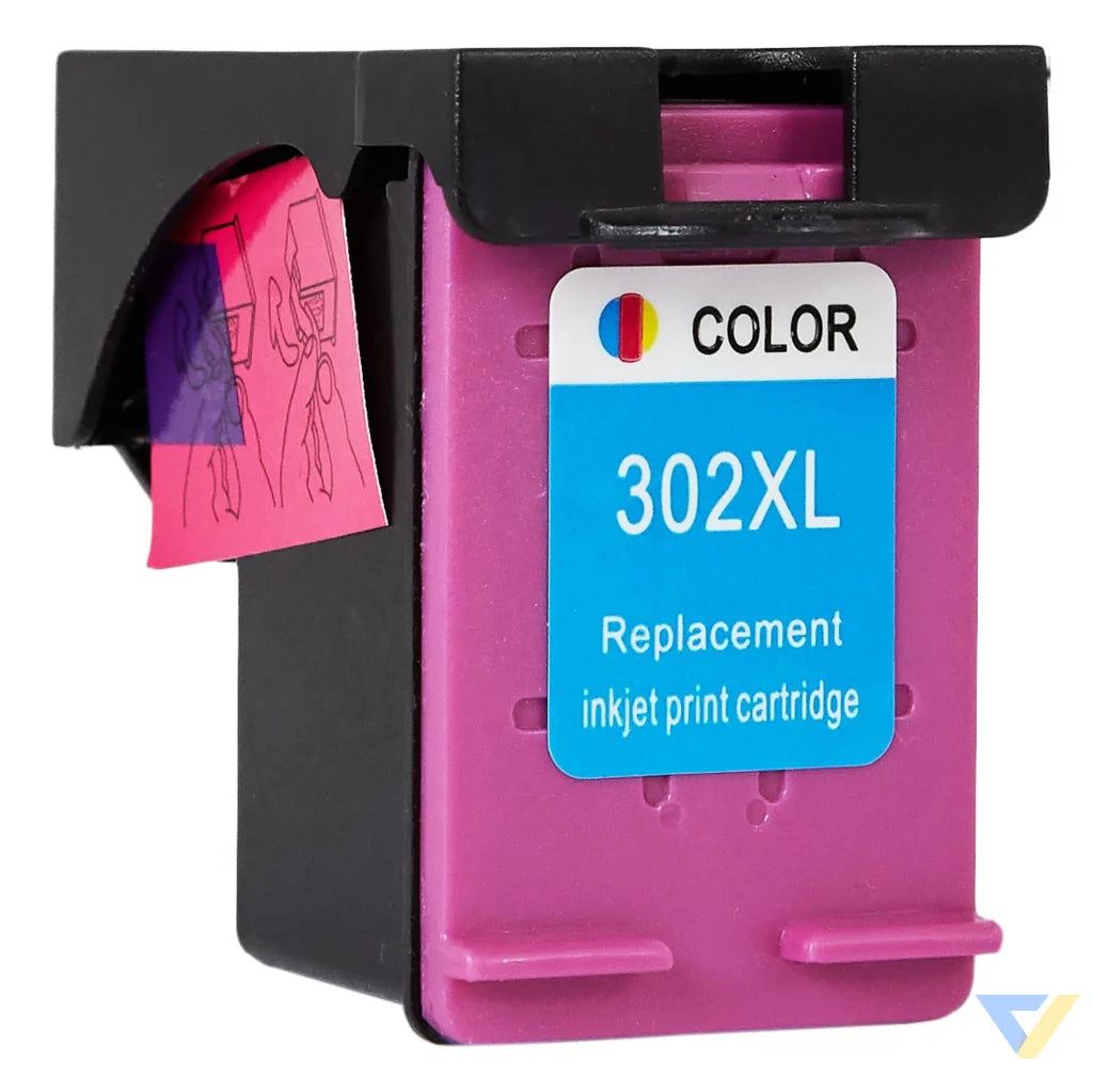 Printhead for HP | F6U67AE / 302XL | rem. | multicolor | 18 ml | bulk | show ink level