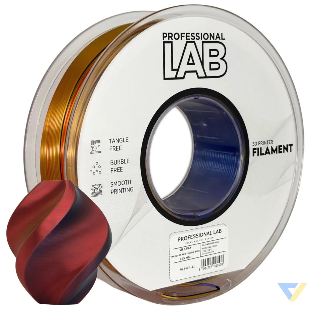 Silk PLA provides a smooth, glossy, silk-like finish. It's aesthetically appealing and perfect for decorative models or display prints.