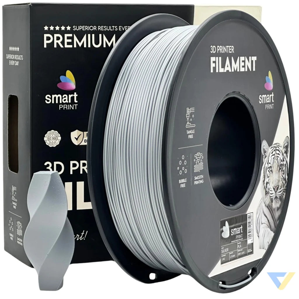 Smart Print PLA is easy to use, great for beginners. It prints smoothly with strong layer adhesion and minimal warping. Special inhibitors boost durability and color, making it ideal for everyday prints.