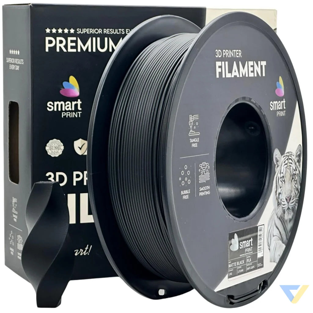 Smart Print PLA is easy to use, great for beginners. It prints smoothly with strong layer adhesion and minimal warping. Special inhibitors boost durability and color, making it ideal for everyday prints.