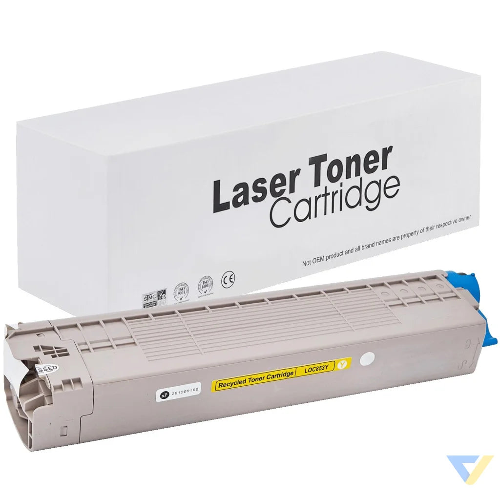 Toner for Oki | 45862837 | rem. | yellow | 7300 pag. | neutral box