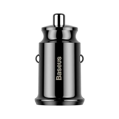 Biladapter Baseus Grain 2x USB 5V 3.1A (svart)