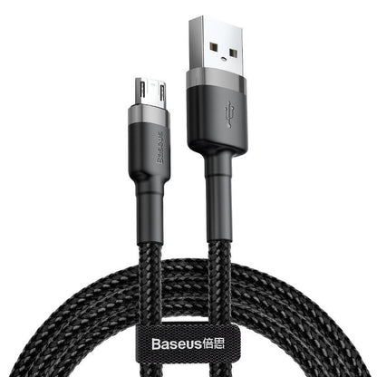 Baseus Cafule Micro USB-kabel 2,4A 1m (Grå + Svart)