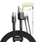 Baseus Cafule Micro USB-kabel 2,4A 1m (Grå + Svart)