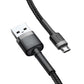 Baseus Cafule Micro USB-kabel 2,4A 1m (Grå + Svart)