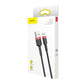 Baseus Cafule Micro USB-kabel 2.4A 1m (Röd+ Svart)