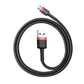 Baseus Cafule Micro USB-kabel 2.4A 1m (Röd+ Svart)