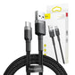 Baseus Cafule-kabel USB-C 3A 1m (Grå+Svart)