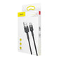 Baseus Cafule-kabel USB-C 3A 1m (Grå+Svart)