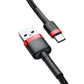 Baseus Cafule-kabel USB-C 2A 2m (Röd+Svart)