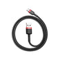 Baseus Cafule-kabel USB-C 2A 2m (Röd+Svart)