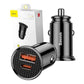 Bil-laddare Baseus Circular PD QC4.0+ 5A 30W (svart)