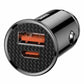 Bil-laddare Baseus Circular PD QC4.0+ 5A 30W (svart)