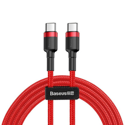 Baseus Cafule-kabel USB-C PD 2.0 QC 3.0 60W 1m (Röd)