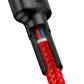 Baseus Cafule-kabel USB-C PD 2.0 QC 3.0 60W 1m (Röd)