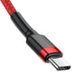 Baseus Cafule-kabel USB-C PD 2.0 QC 3.0 60W 1m (Röd)