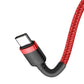 Baseus Cafule-kabel USB-C PD 2.0 QC 3.0 60W 1m (Röd)