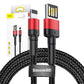 Baseus Cafule Double-sided USB Lightning Cable 2,4A 1m (Black+Red)