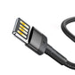 Baseus Cafule Double-sided USB Lightning Cable 1.5A 2m (Gray+Black)