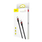 USB-C PD Baseus Cable Cafule PD 2.0 QC 3.0 60W 1m (black and red)