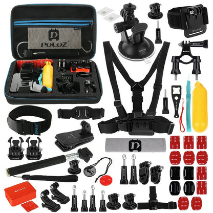 Set of 53 Puluz accessories for sports cameras PKT09