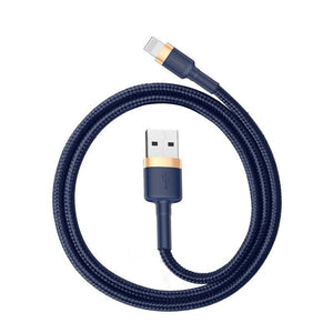Baseus Cafule Lightning-kabel 1,5A 2m (Guld+Mörkblå)