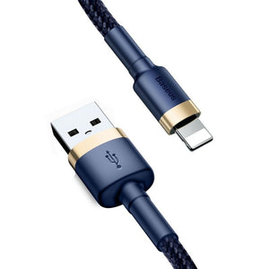 Baseus Cafule Lightning-kabel 1,5A 2m (Guld+Mörkblå)