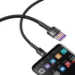 Baseus Cafule USB-C kaabel Huawei SuperCharge, QC 3.0, 5A 1m (must+hall)