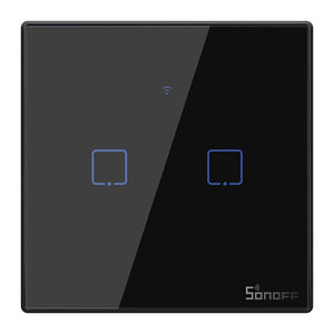 Touch light switch WiFi + RF 433 Sonoff T3 EU TX (2-channel)