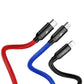 Baseus 3in1 Cable USB-C / Lightning / Micro 3,5A 0,3m (Black)