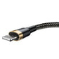 Baseus Cafule kaabel USB Lightning 2.4A 1m (kuldne+musta)