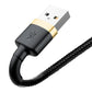Baseus Cafule kaabel USB Lightning 2.4A 1m (kuldne+musta)