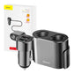 Baseus tändaruttag splitter 2xUSB 3,1A 100W (Svart)