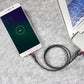 Baseus Cafule Micro USB-kabel 2A 3m (Svart+Röd)
