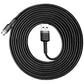Baseus Cafule USB-kaabel Micro 2A 3m Hall+Must