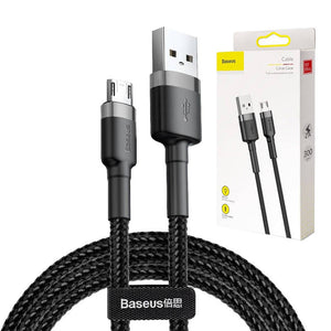 Baseus Cafule-kabel USB för Micro 2A 3m Grå+Svart