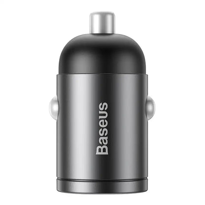 Baseus Tiny Star Mini Snabbladdare för bil USB-port 30W Grå