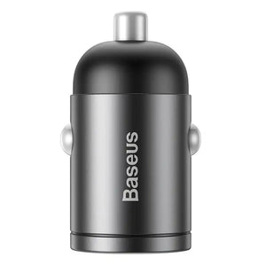 Mini billaddare Baseus Tiny Star USB-C, QC 4.0+, PD, 30W (grå)