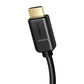 Baseus 2x HDMI 2.0 4K 60Hz Cable, 3D, HDR, 18Gbps, 5m (black)