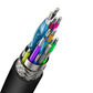 Baseus 2x HDMI 2.0 4K 30Hz Cable, 3D, HDR, 18Gbps, 8m (black)
