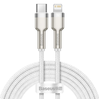 USB-C kaabel Lightning Baseus Cafule jaoks, PD, 20W, 2m (valge)