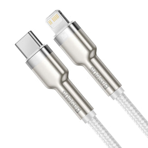 USB-C kaabel Lightning Baseus Cafule jaoks, PD, 20W, 2m (valge)