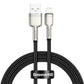 USB-kabel til Lightning Baseus Cafule, 2,4A, 1m (sort)