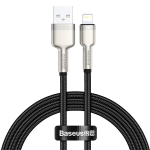 USB-kabel för Lightning Baseus Cafule, 2,4A, 1m (svart)