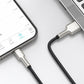 USB-kabel til Lightning Baseus Cafule, 2,4A, 1m (sort)