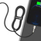 USB-kabel til Lightning Baseus Cafule, 2,4A, 1m (sort)