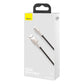 USB-kabel til Lightning Baseus Cafule, 2,4A, 1m (sort)