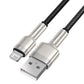 USB-kabel til Lightning Baseus Cafule, 2,4A, 1m (sort)