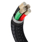 USB-kaabel Lightning Baseus Cafule jaoks, 2,4A, 2m (must)